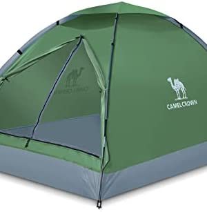 CAMEL CROWN 2/3/4/5 Person Camping Dome Tent, Waterproof,Spacious, Lightweight Portable Backpacking Tent for Outdoor Camping/Hiking