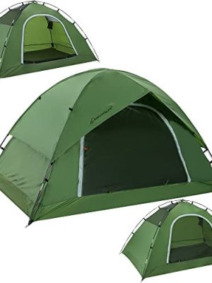 Camping Tent for 2 Person, 4 Person, 6 Person - Waterproof Two Person Tents for Camping, Small Easy Up Tent for Family, Outdoor, Kids, Scouts in All Weather and All Season by Clostnature