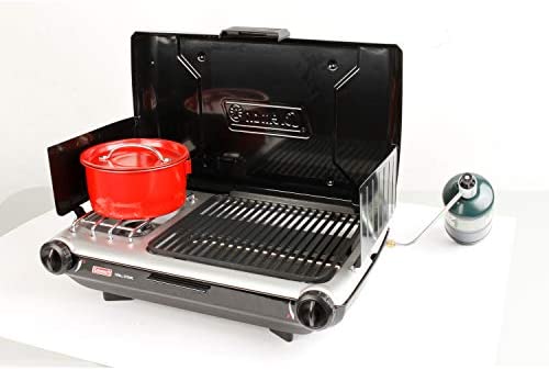 Coleman Gas Camping Grill/Stove | Tabletop Propane 2 in 1 Grill/Stove, 2 Burner - Image 9