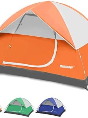 Mansader 2/4 Person Camping Tent for Outdoor Camping Family Beach Hiking Travel