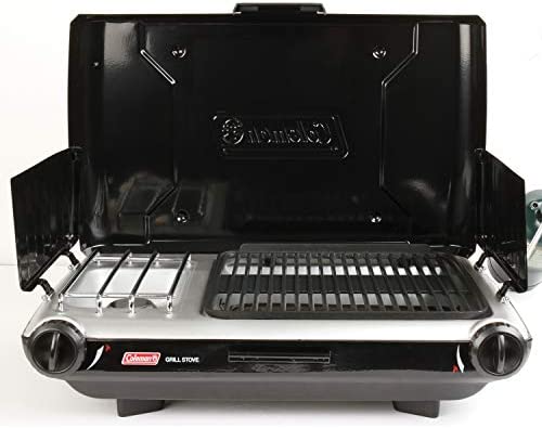 Coleman Gas Camping Grill/Stove | Tabletop Propane 2 in 1 Grill/Stove, 2 Burner - Image 3