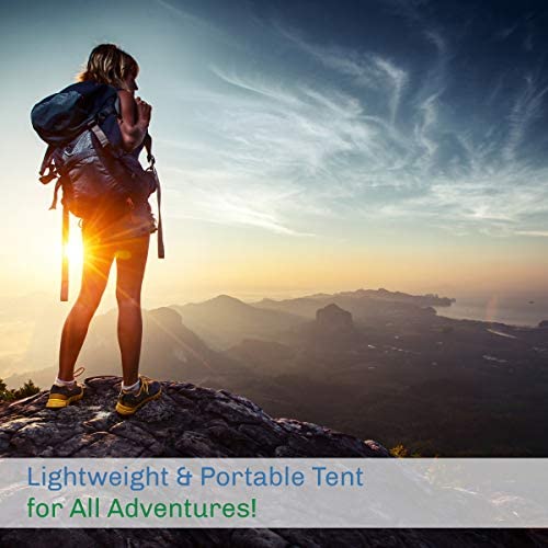 2-Person Camping Tent – Includes Rain Fly and Carrying Bag – Lightweight Outdoor Tent for Backpacking, Hiking, or Beach by Wakeman Outdoors - Image 7