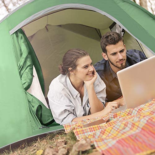 CAMEL CROWN 2/3/4/5 Person Camping Dome Tent, Waterproof,Spacious, Lightweight Portable Backpacking Tent for Outdoor Camping/Hiking - Image 6