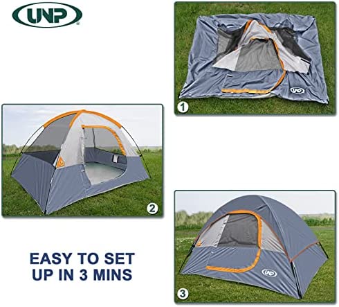 Camping Tent 2 Person, Waterproof Windproof Tent with Rainfly Easy Set up-Portable Dome Tents for Camping - Image 6
