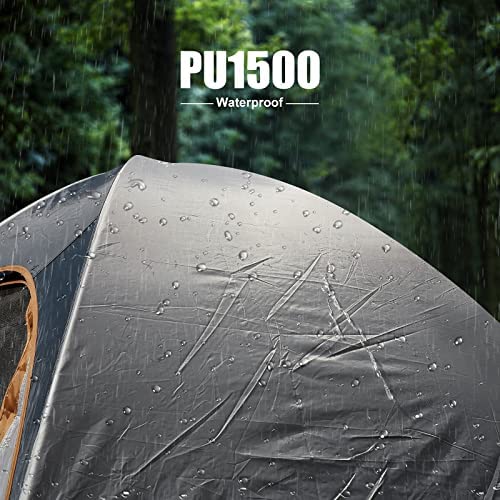 Camping Tent 2 Person, Waterproof Windproof Tent with Rainfly Easy Set up-Portable Dome Tents for Camping - Image 4